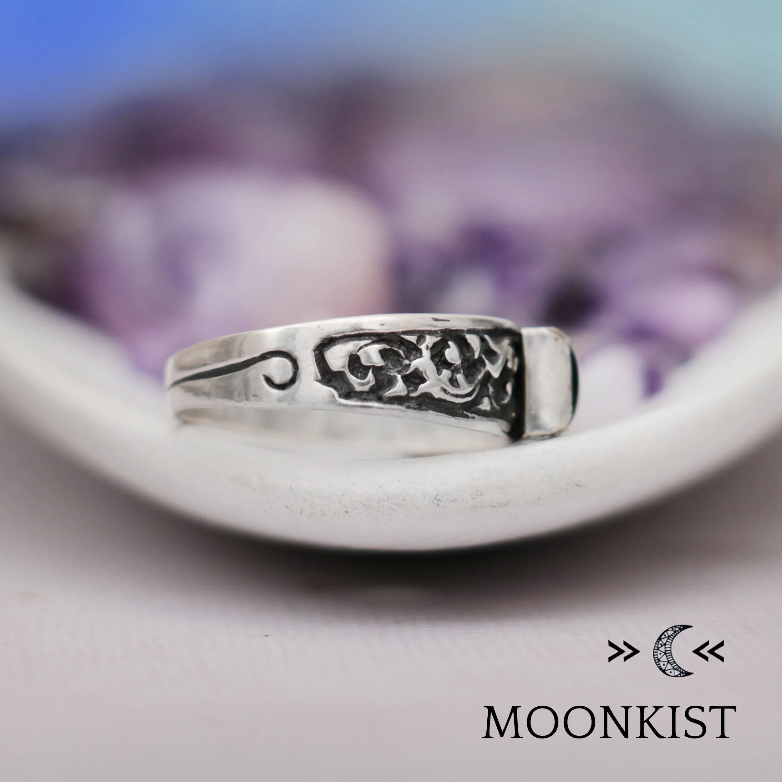 Square Black Onyx Ring  | Moonkist Designs