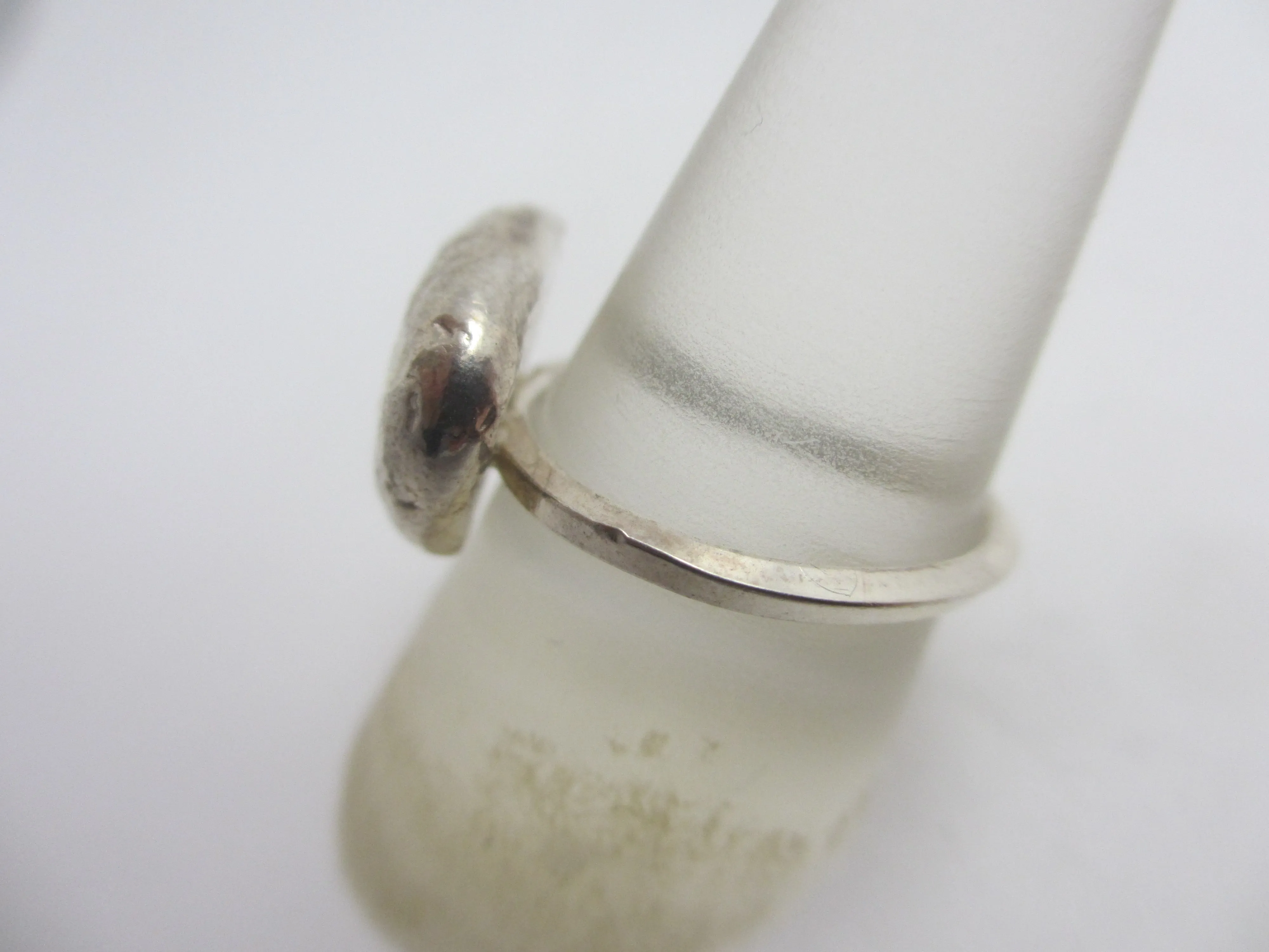 Sterling Silver Nugget Ring Vintage c1980