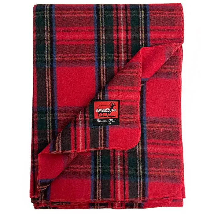 Swiss Link Classic Wool Blanket | Royale Stewart