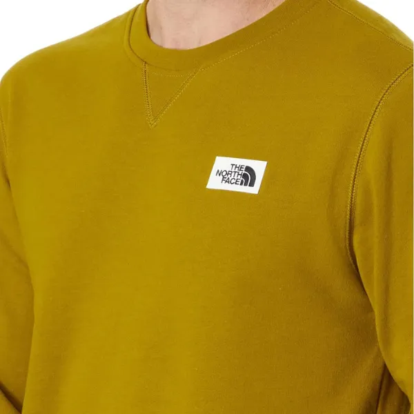 The North Face Heritage Patch Crew Sweatshirt - Sulphur Moss