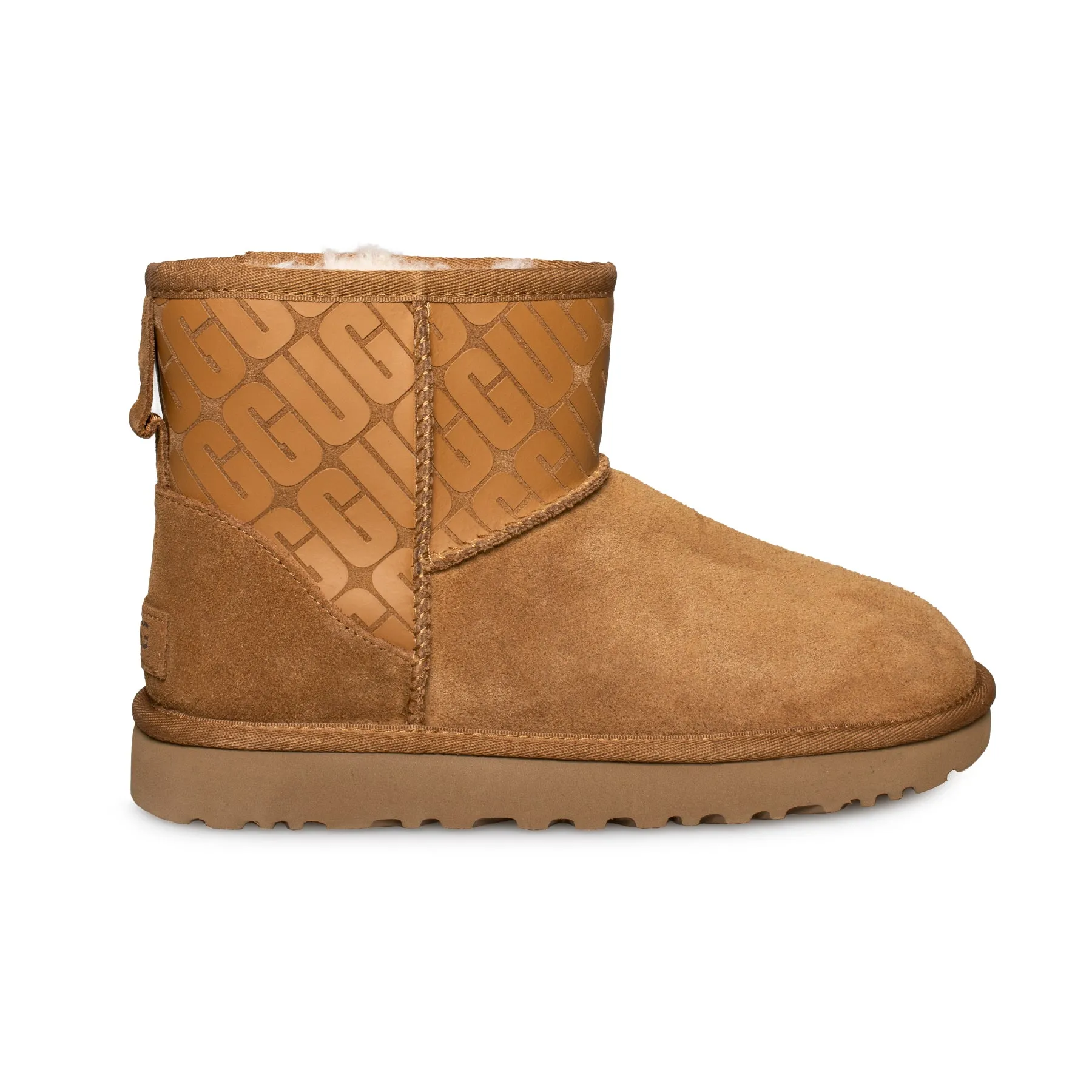 UGG Classic Mini II UGG Logo Chestnut Boots - Women's