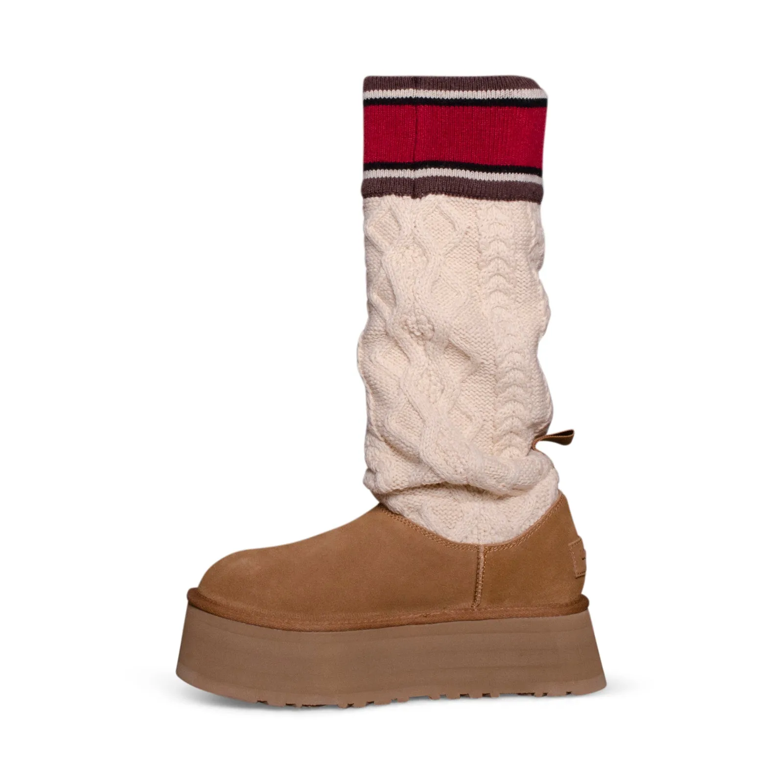 UGG Classic Sweater Letter Chestnut Boots - Women's