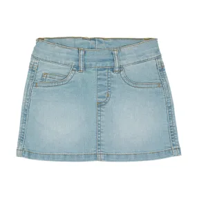 Villervalla Light Wash Stretch Denim Skirt