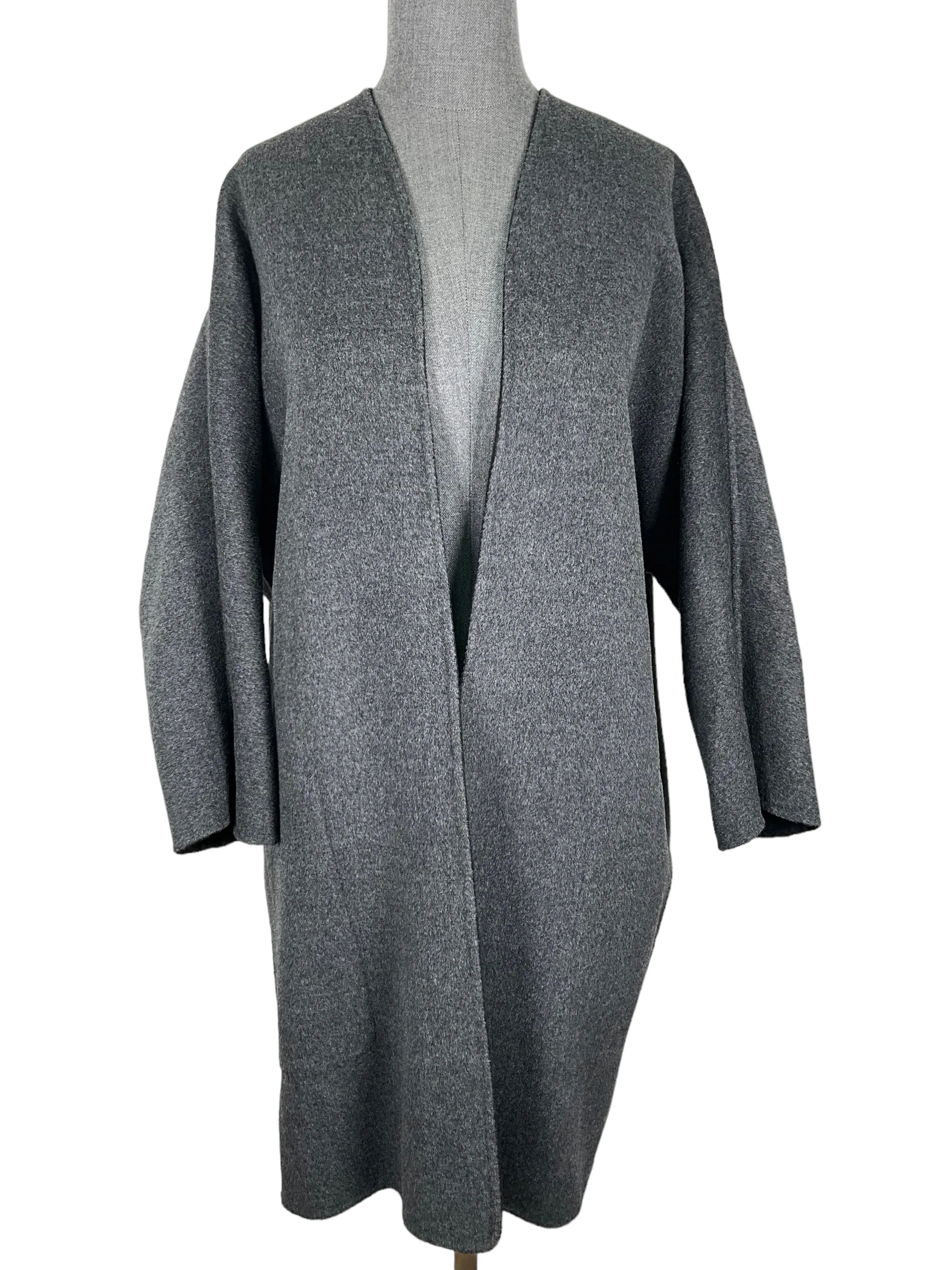 Vince Black Reversible Cashmere Wool Coat Size S