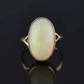 Vintage 14K Gold 12.5 CTW Opal Cabochon Ring