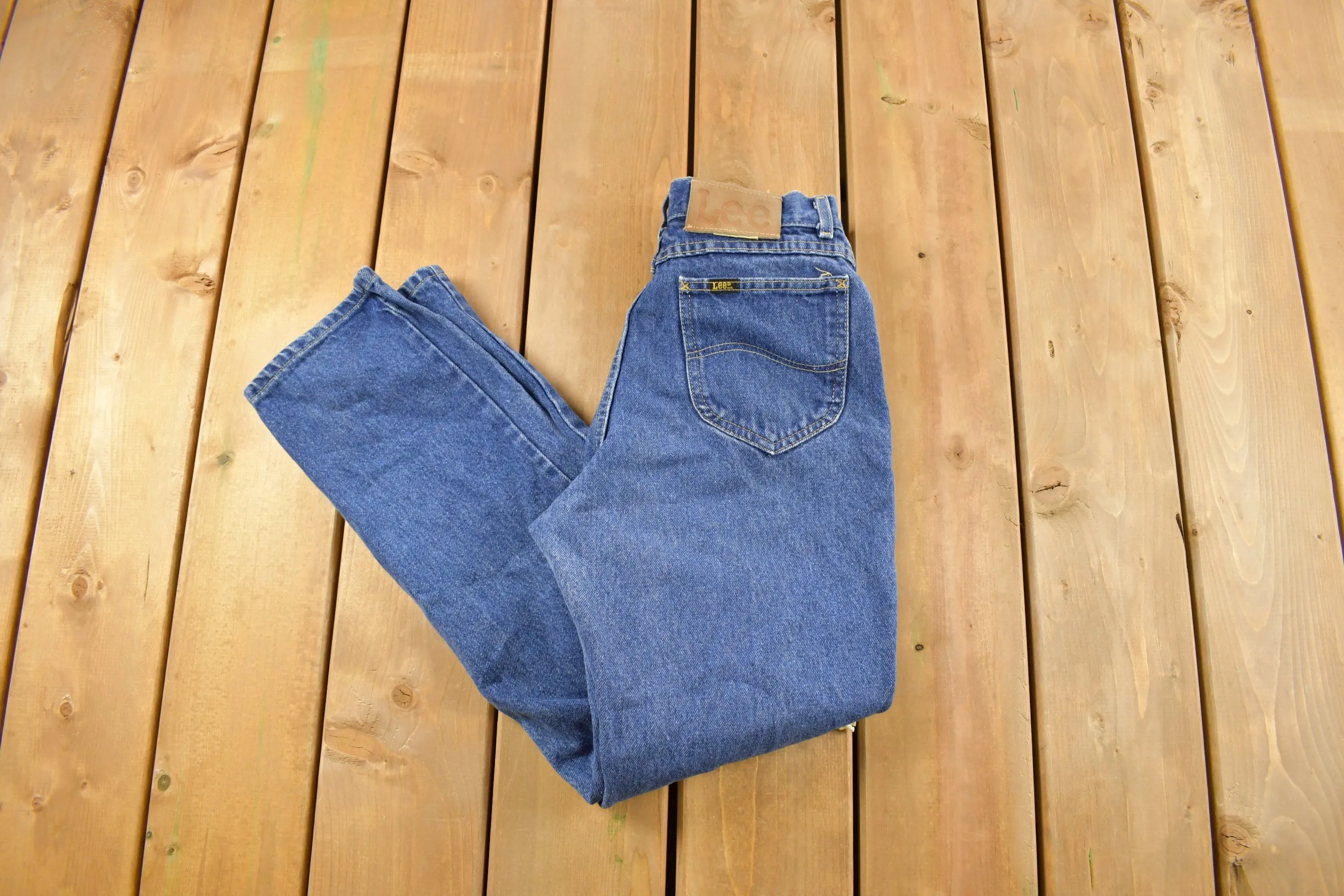 Vintage 1970s Lee Denim Women's Jeans Size 27 x 27 / Vintage Denim / Vintage Lee / Union Made In USA / Retro Jeans