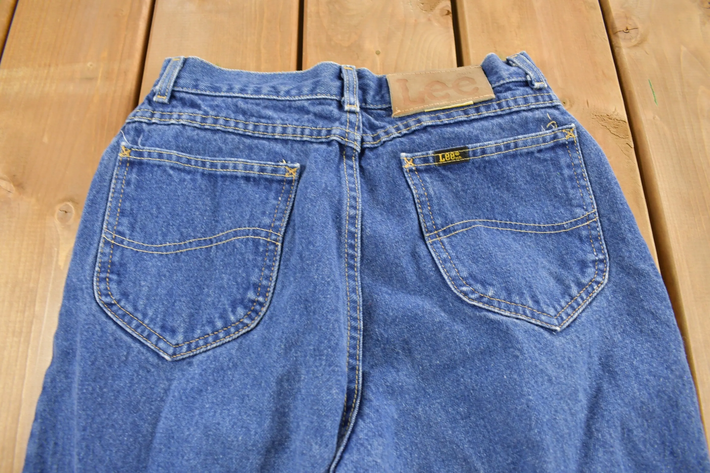 Vintage 1970s Lee Denim Women's Jeans Size 27 x 27 / Vintage Denim / Vintage Lee / Union Made In USA / Retro Jeans