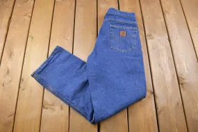 Vintage 1990s Carhartt Lined Jeans Size 30 x 31 / 90s Carpenter Pants / Hype Vintage / Warm Pants / Rare Carhartt Vintage / Vintage Workwear