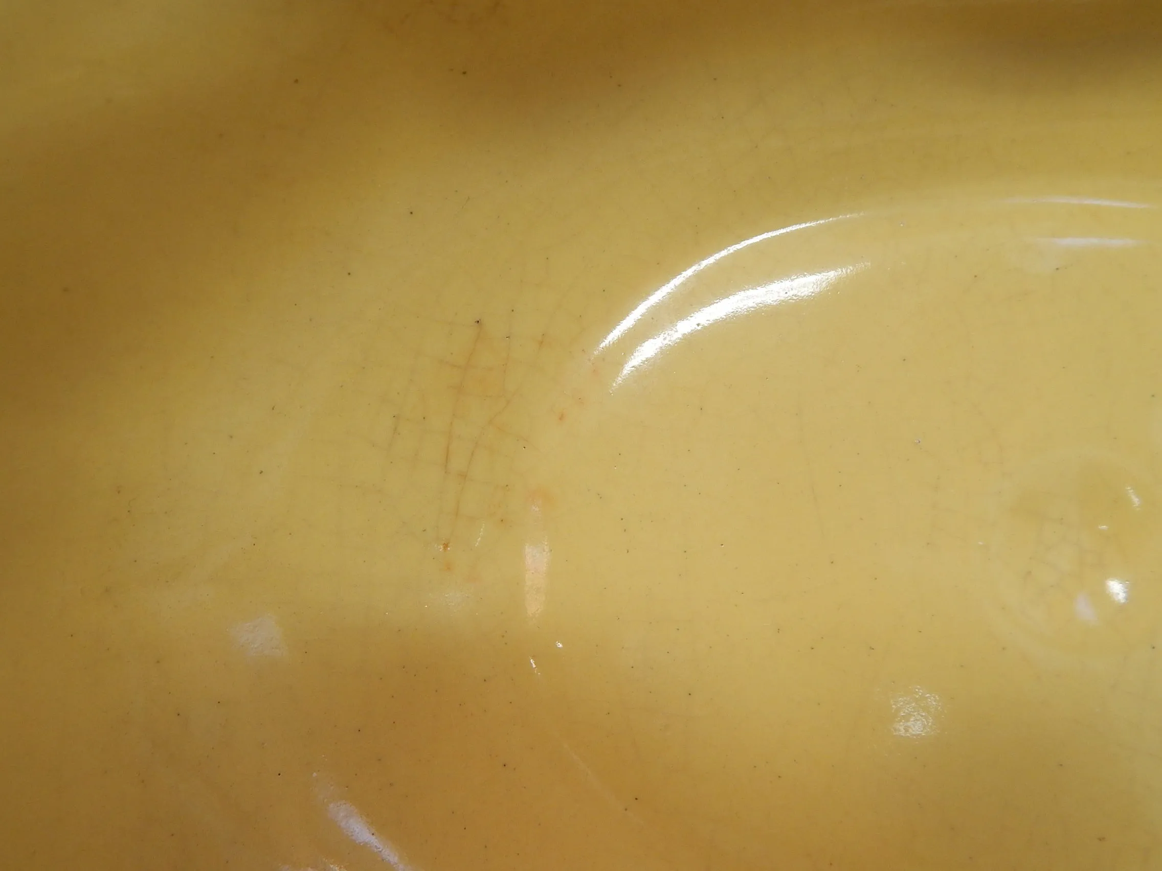 Vintage Abingdon USA Yellow Ceramic Bowl