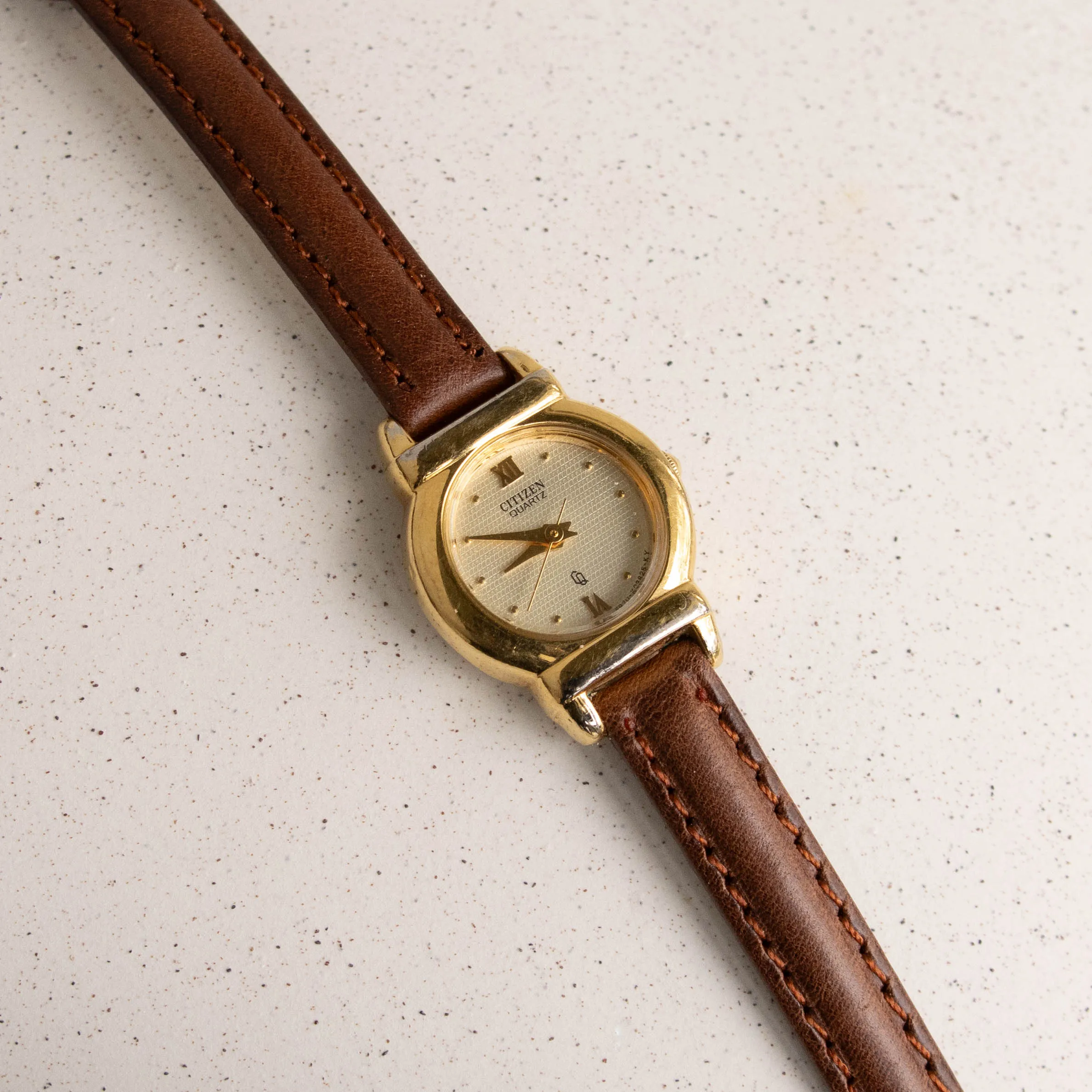 Vintage Citizen Leather Strap Watch