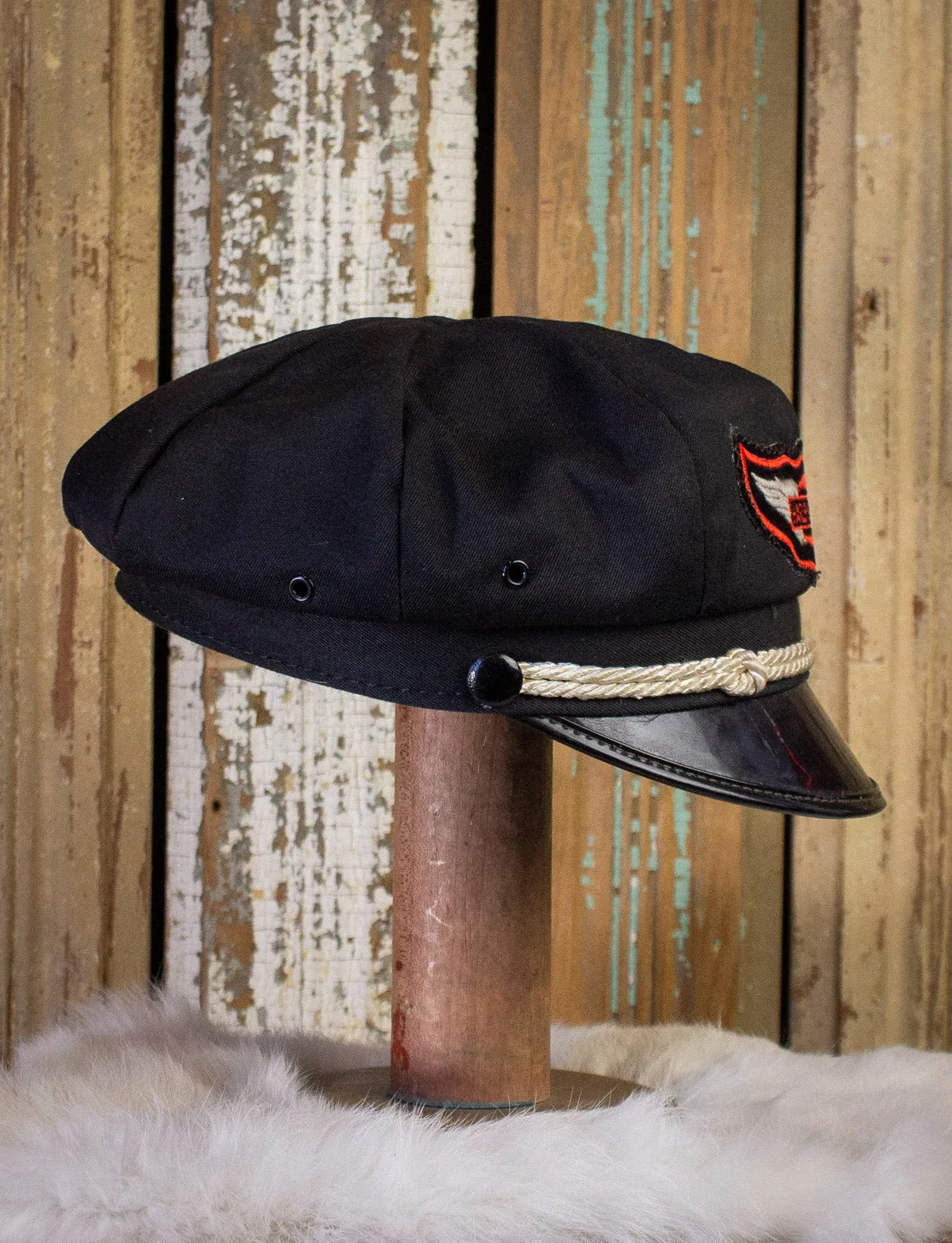 Vintage Harley Davidson Biker Hat 60s Size 7