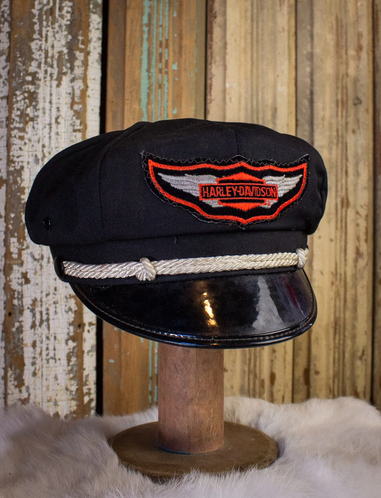 Vintage Harley Davidson Biker Hat 60s Size 7