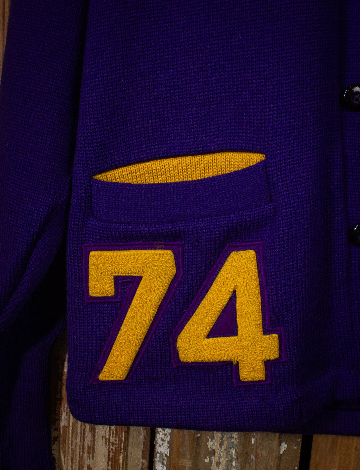 Vintage Mike Varsity Sweater 60s Purple Large