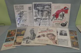 Vintage Movie Ads - Lot of 9