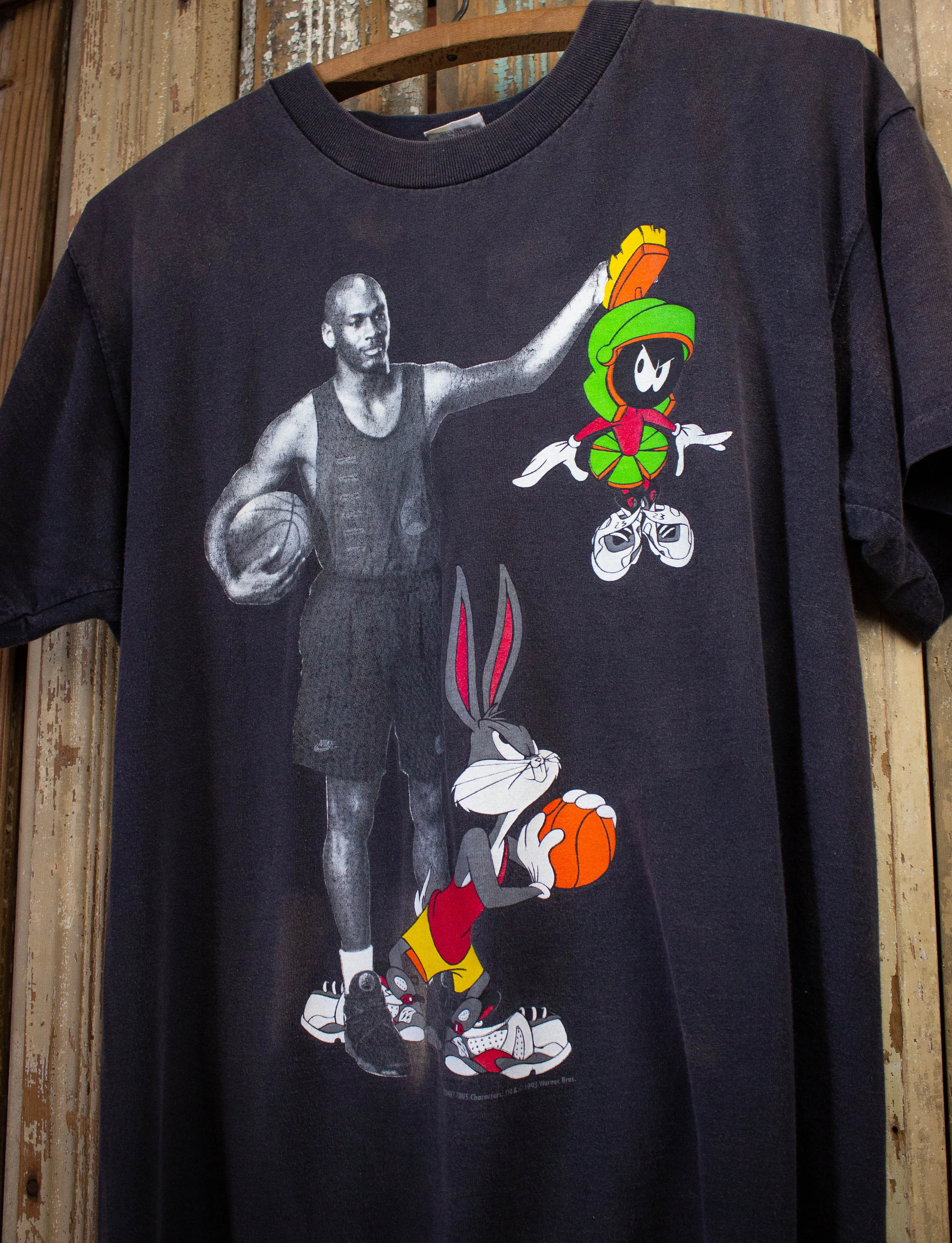 Vintage Space Jam Looney Tunes Graphic T-Shirt 1996 M