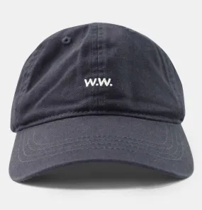 Wood Wood Low Profile Cap in Navy